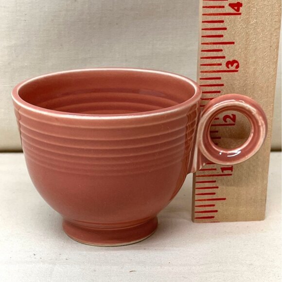 Homer Laughlin Fiesta Fiestaware Rose Ring Handle Cup No Mark 1950's - Picture 8 of 8